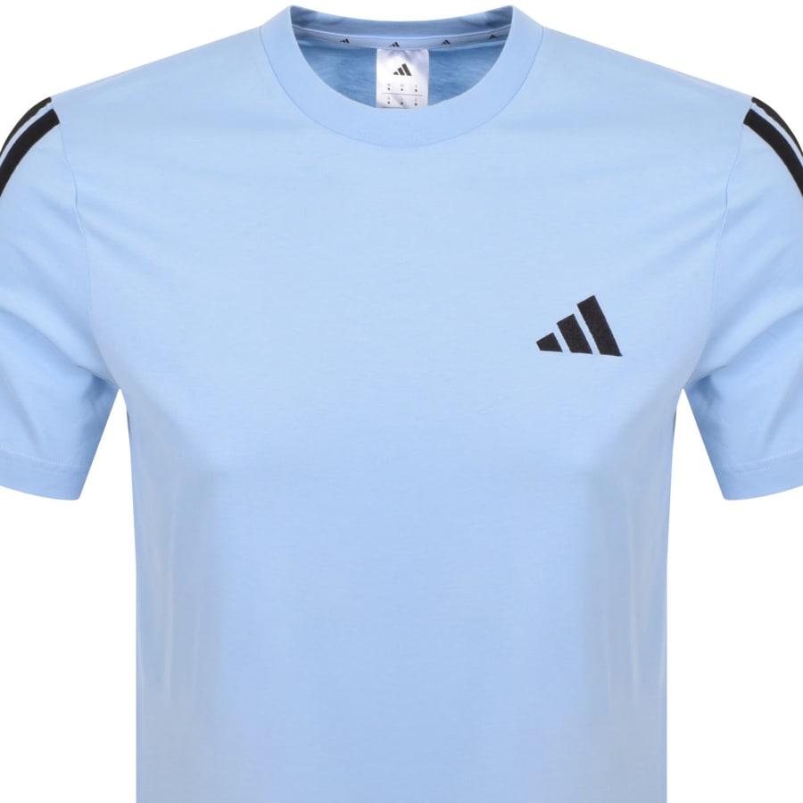 Image number 2 for adidas Sportswear 3 Stripes T Shirt Blue