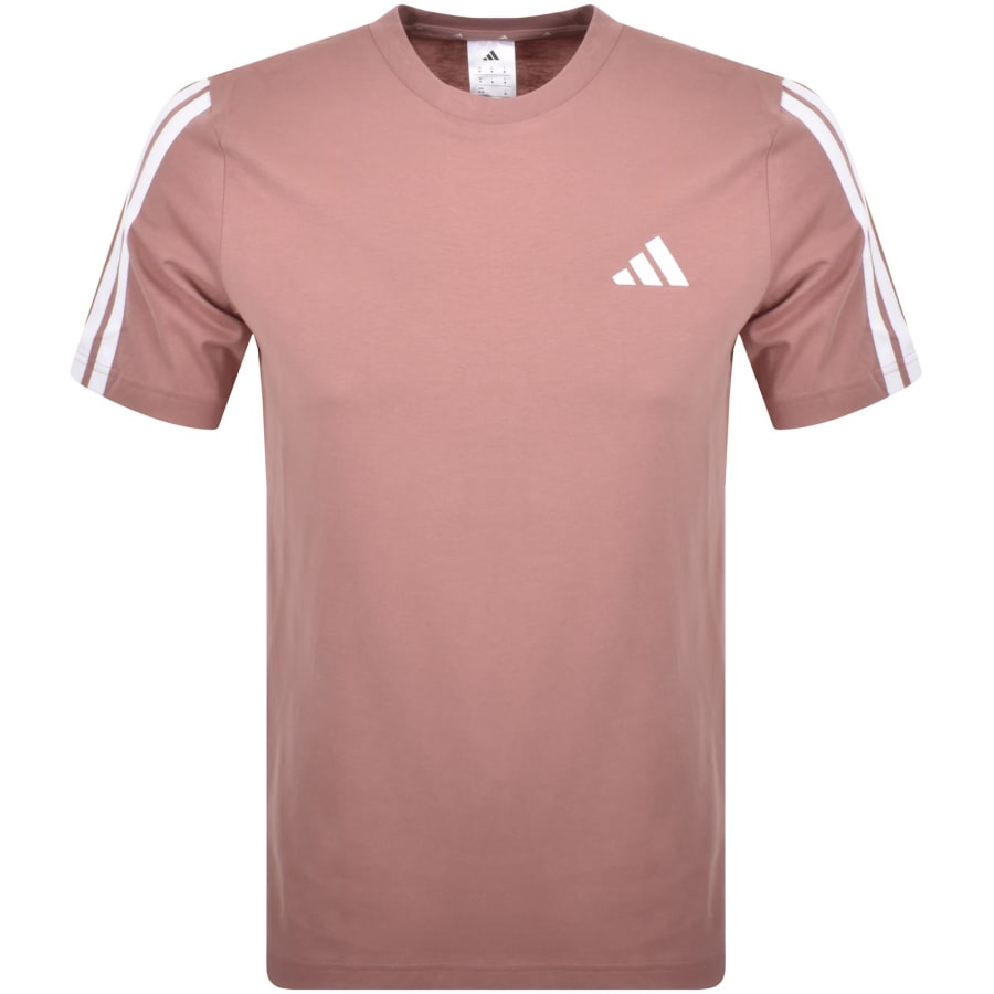 Image number 1 for adidas Sportswear 3 Stripes T Shirt Pink