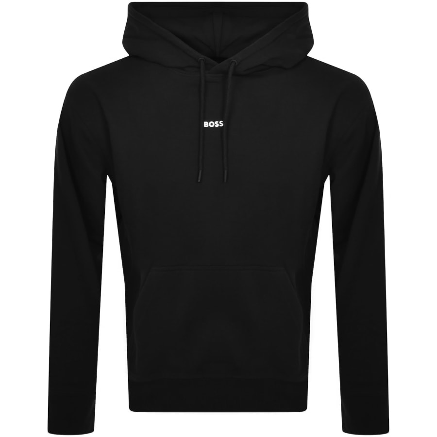 Image number 1 for BOSS Wetalk Pullover Hoodie Black