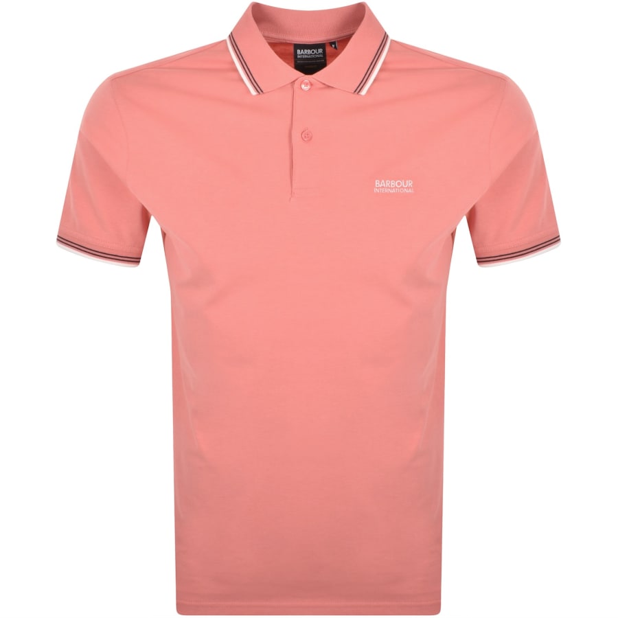 Image number 1 for Barbour International Ethan Polo T Shirt Pink