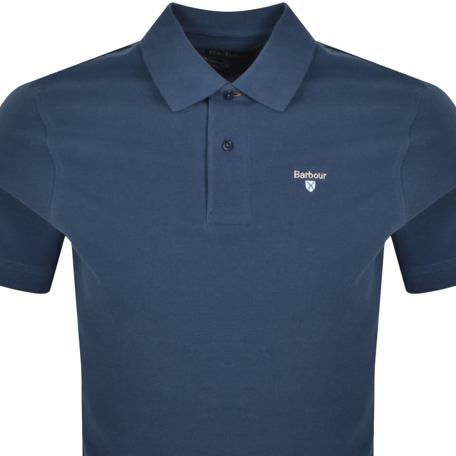 Image number 2 for Barbour Sports Polo T Shirt Dark Denim