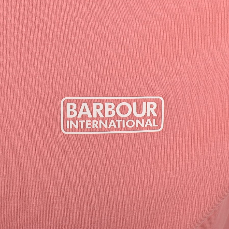 Image number 3 for Barbour International Small Logo T Shirt Pink