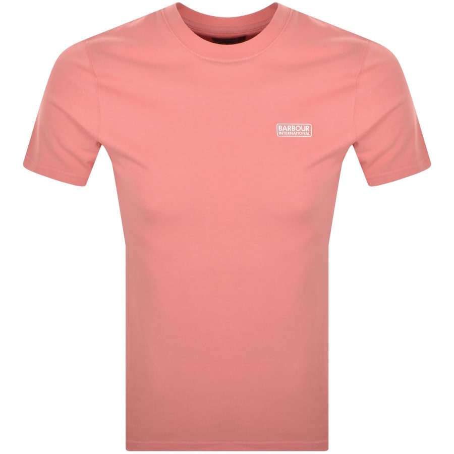 Image number 1 for Barbour International Small Logo T Shirt Pink