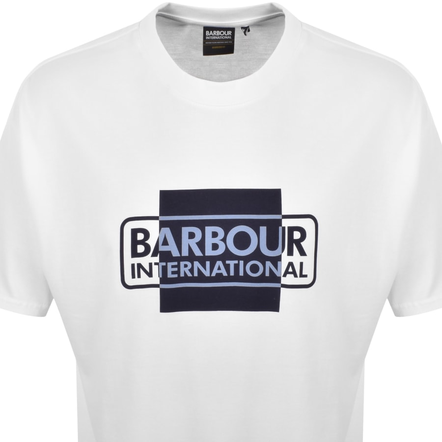 Image number 2 for Barbour International Divide Graphic T Shirt White