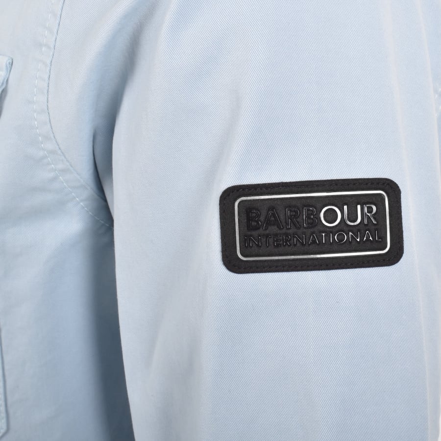 Image number 4 for Barbour International Arlo Overshirt Blue