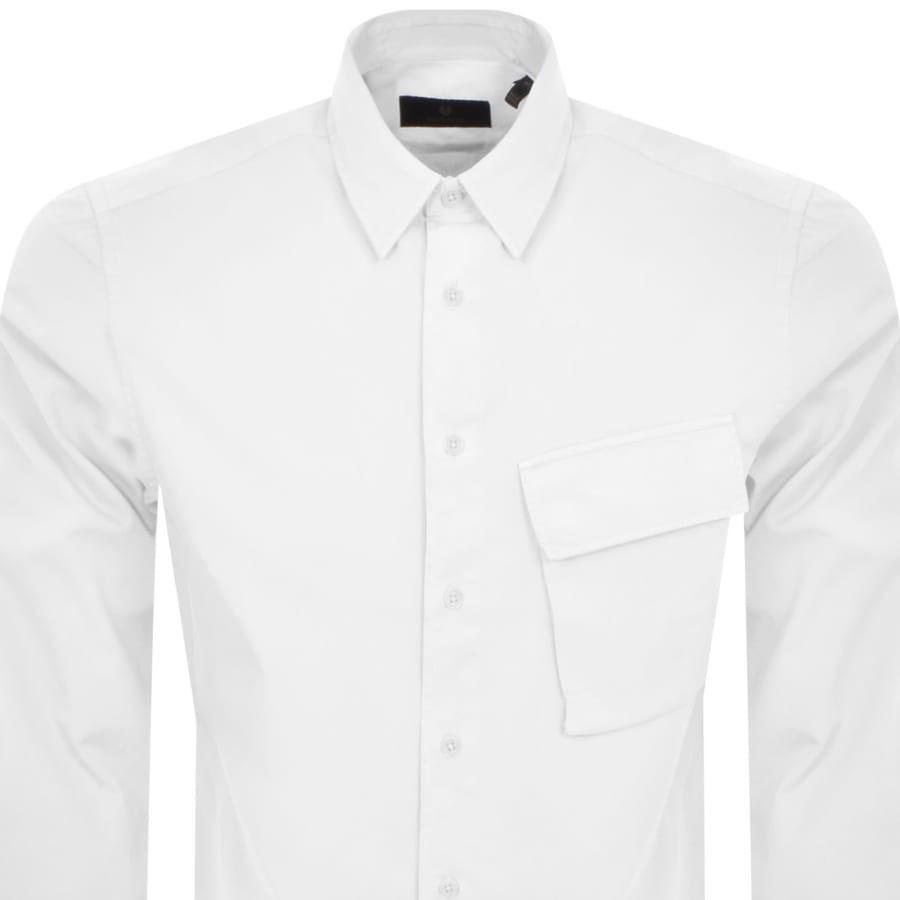 Image number 3 for Belstaff Scale Long Sleeved Shirt White