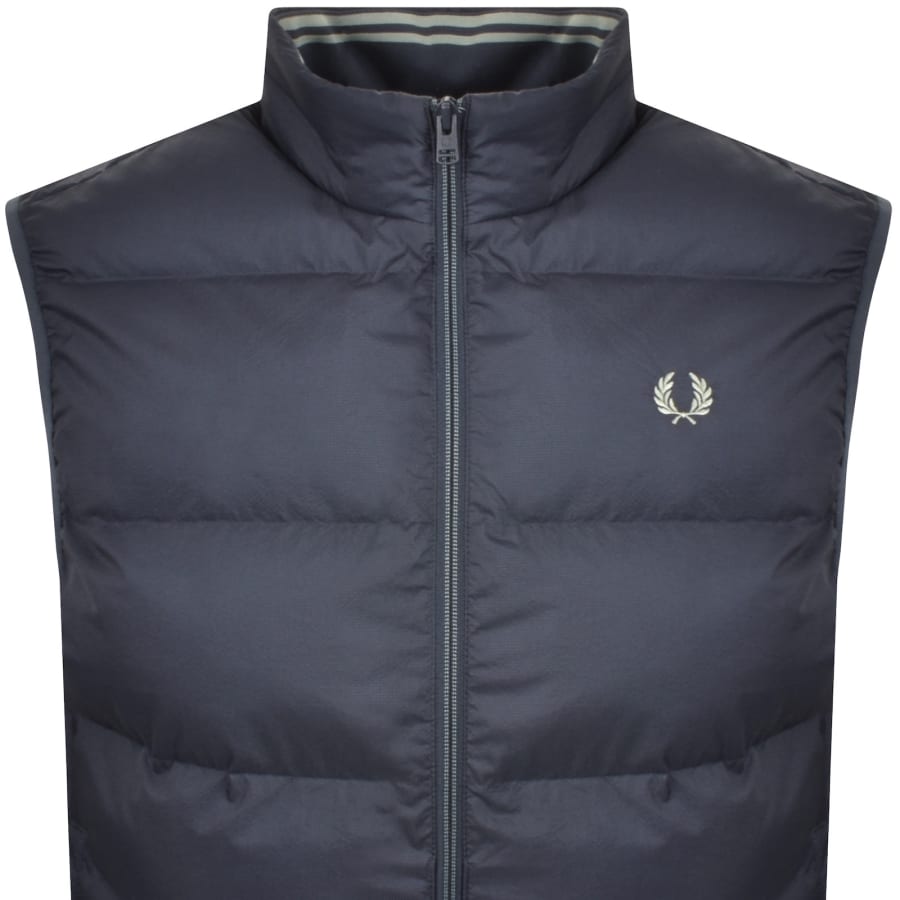 Image number 2 for Fred Perry Insulated Gilet Dark Airforce