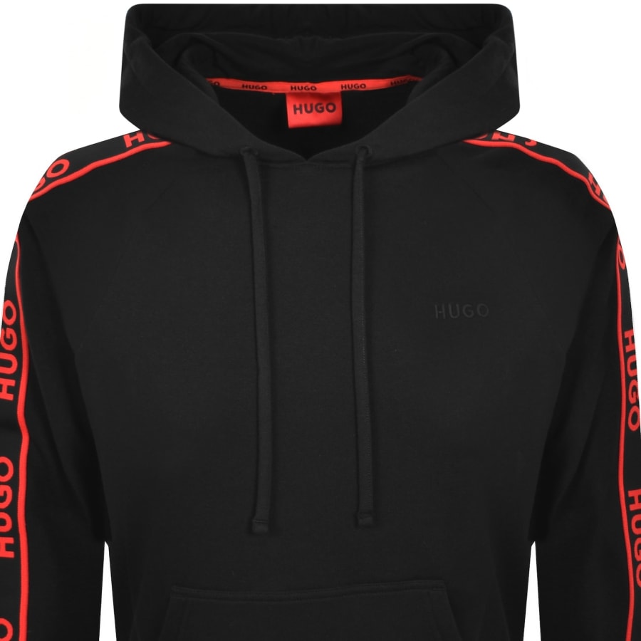 Image number 3 for HUGO Liam Hoodie Black