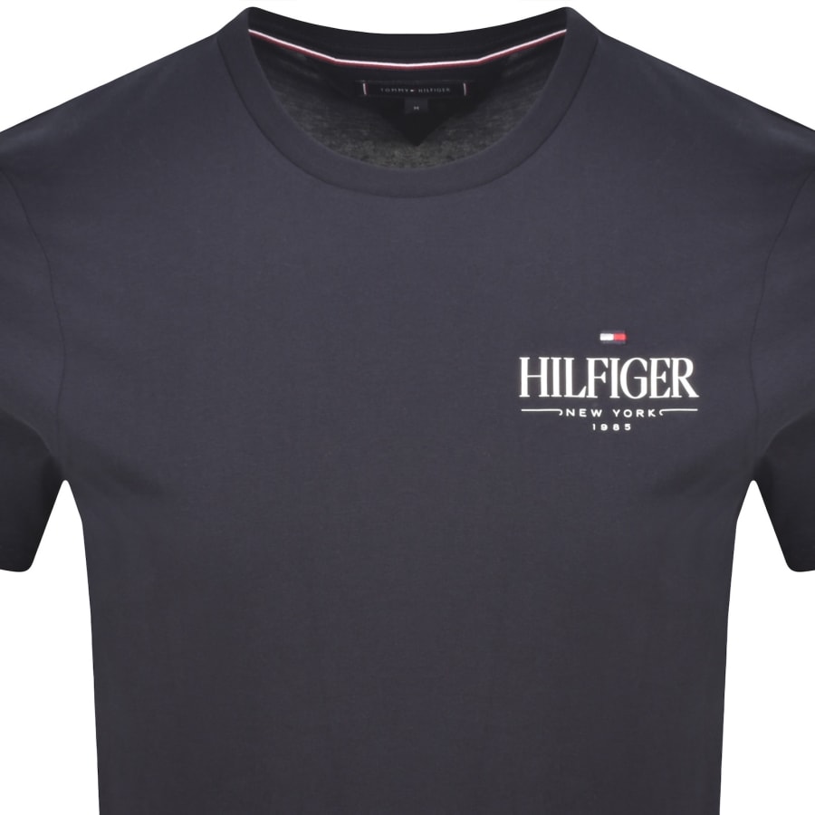 Image number 2 for Tommy Hilfiger Stack T Shirt Navy