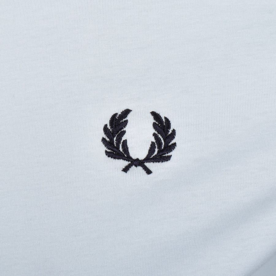 Image number 3 for Fred Perry Twin Tipped T Shirt Light Ice Blue