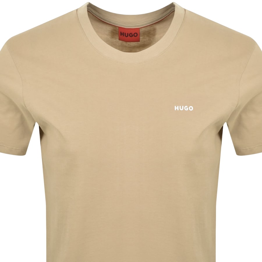 Image number 2 for HUGO Dero222 T Shirt Beige