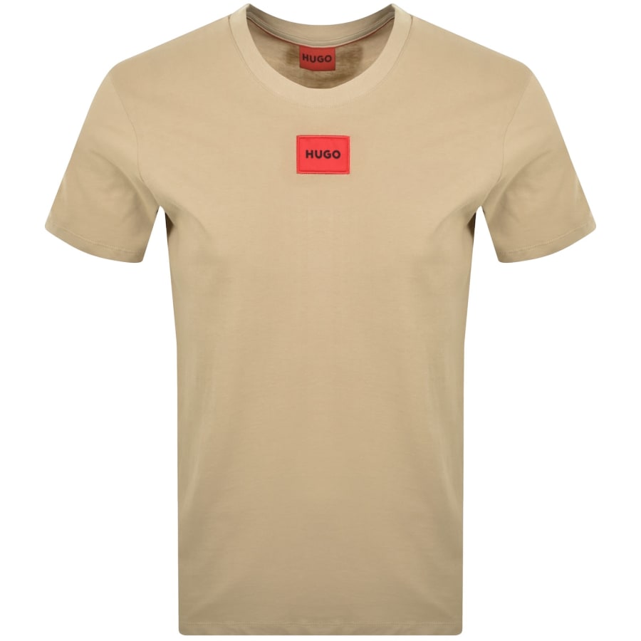 Image number 1 for HUGO Diragolino212 T Shirt Beige