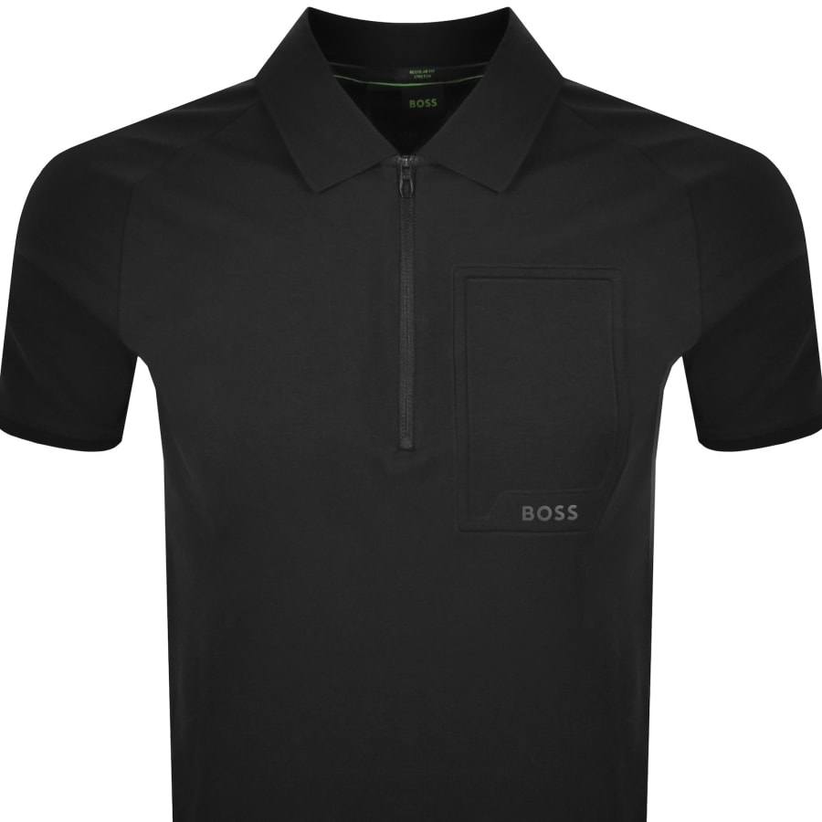 Image number 2 for BOSS Urban Tech Polo T Shirt Black