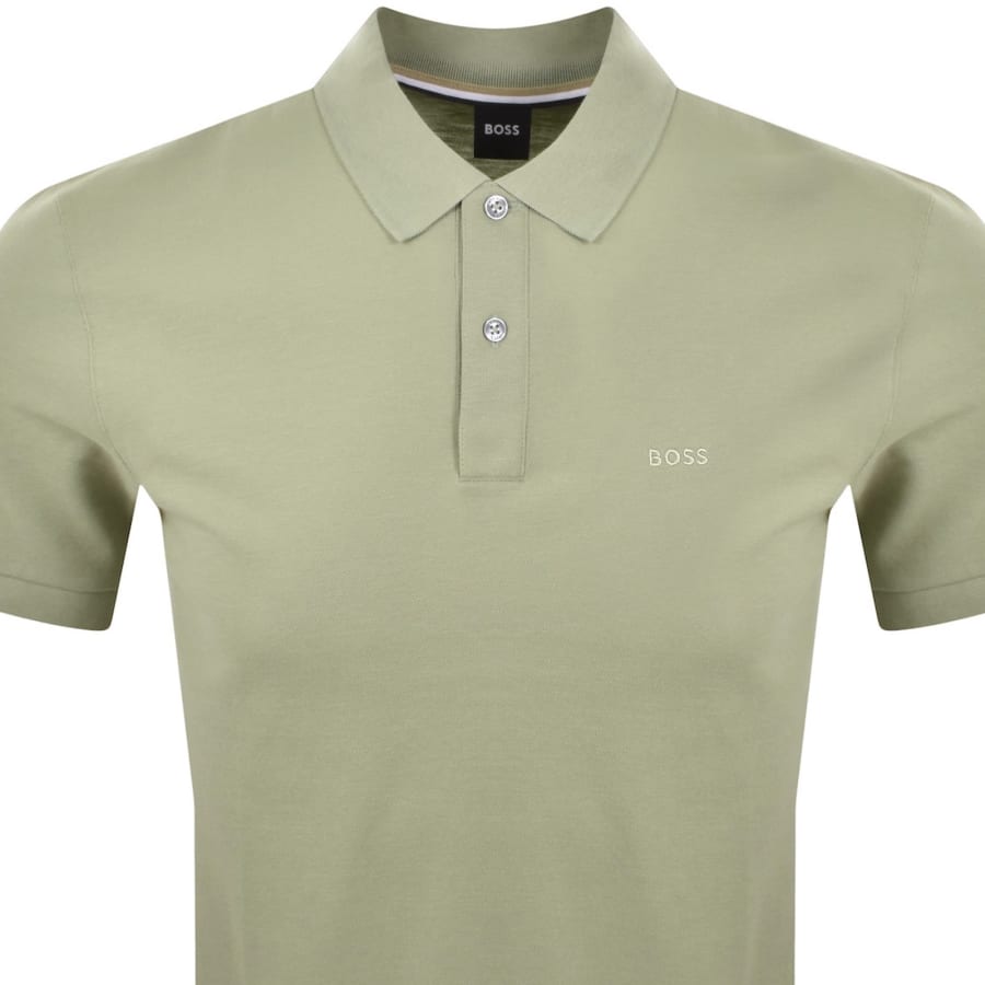 Image number 2 for BOSS Pallas Polo T Shirt Green