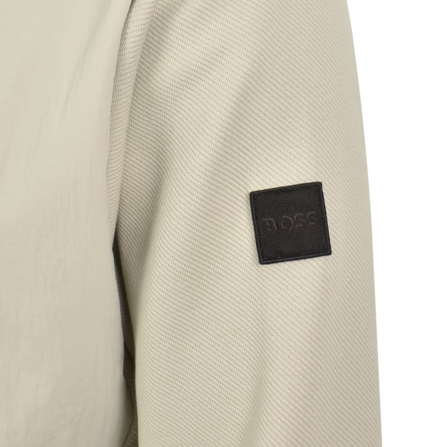 Image number 4 for BOSS Ze Full Zip Hoodie Beige