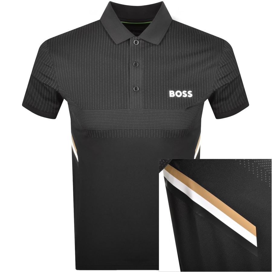 Image number 1 for BOSS Paule Polo T Shirt Black