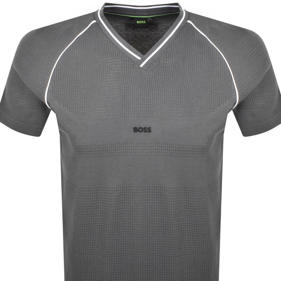 Image number 2 for BOSS Tee Retro T Shirt Grey