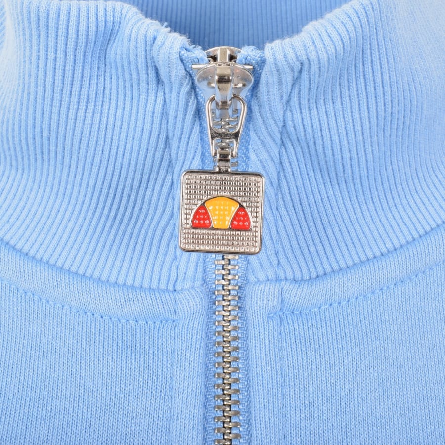 Image number 5 for Ellesse Pelegrini Quarter Zip Sweatshirt Blue