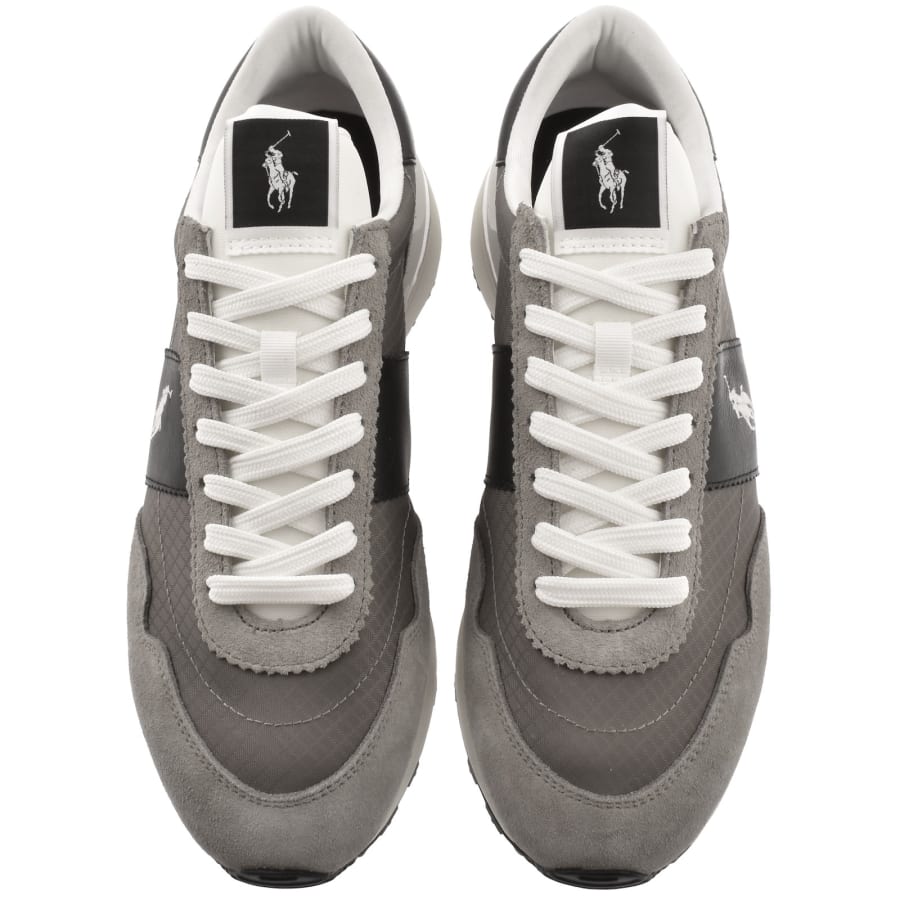 Image number 3 for Ralph Lauren Train 89 Trainers Earth Grey