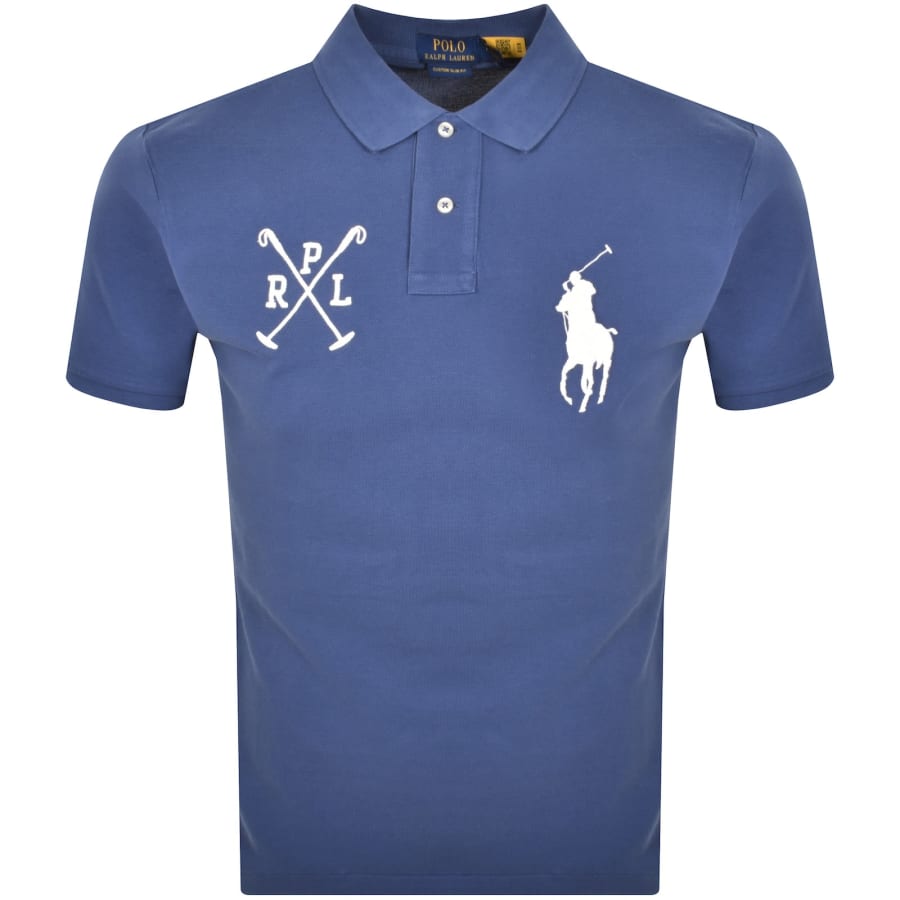 Image number 1 for Ralph Lauren Short Sleeve Polo T Shirt Blue