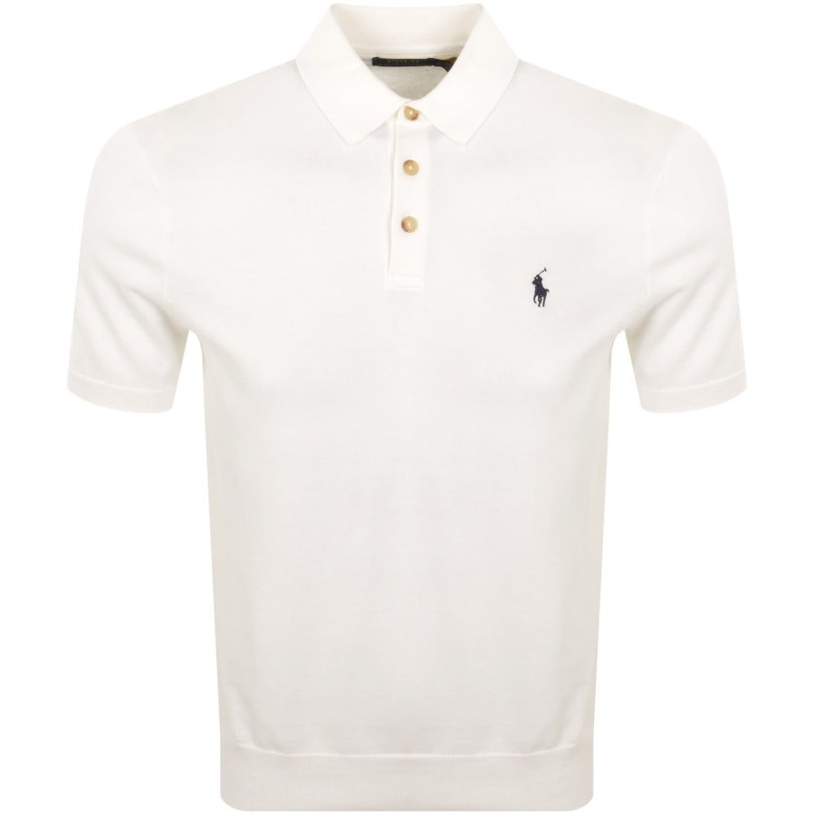 Image number 1 for Ralph Lauren Knit Polo T Shirt White