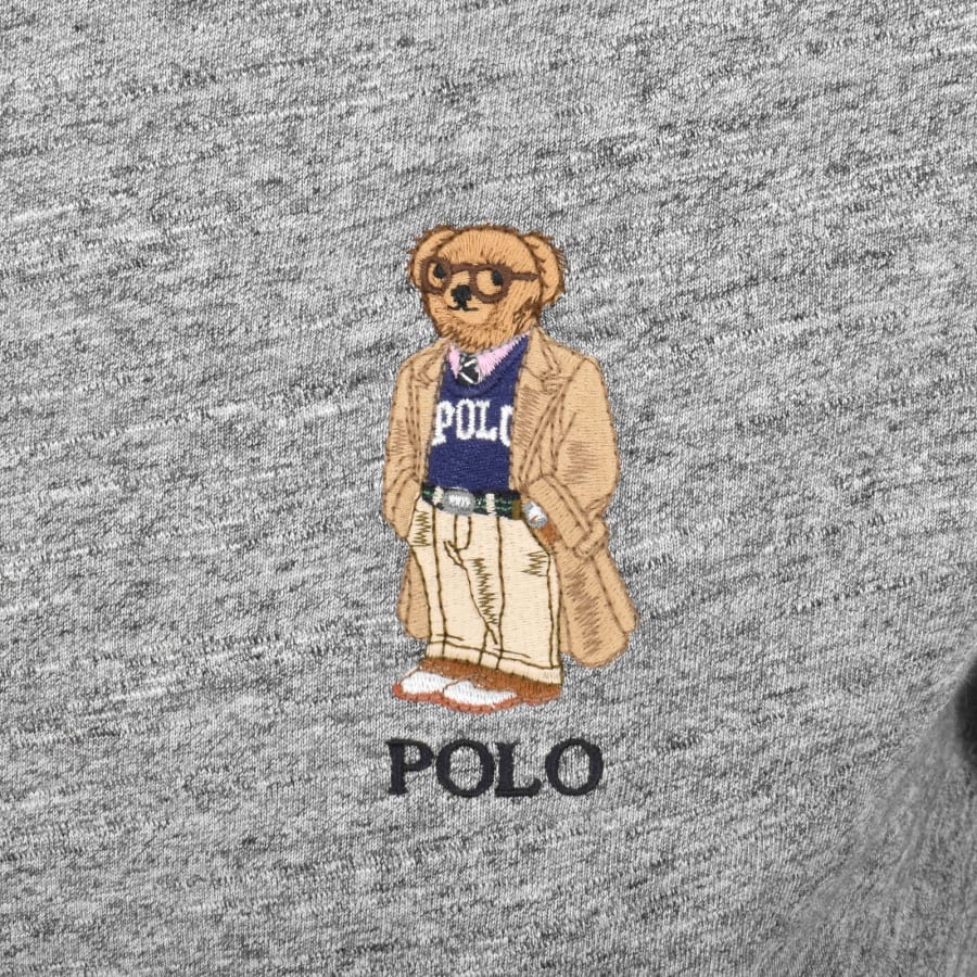 Image number 3 for Ralph Lauren Bear T Shirt Grey