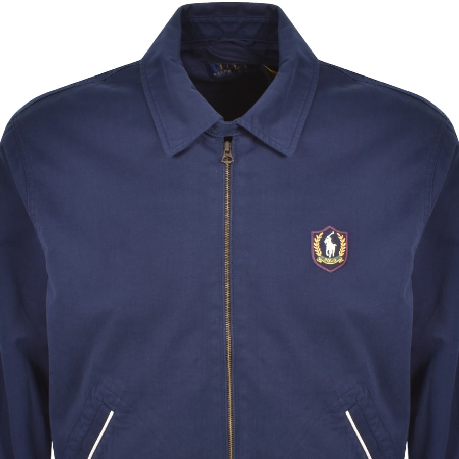 Image number 2 for Ralph Lauren Lined Bomber Jacket Navy