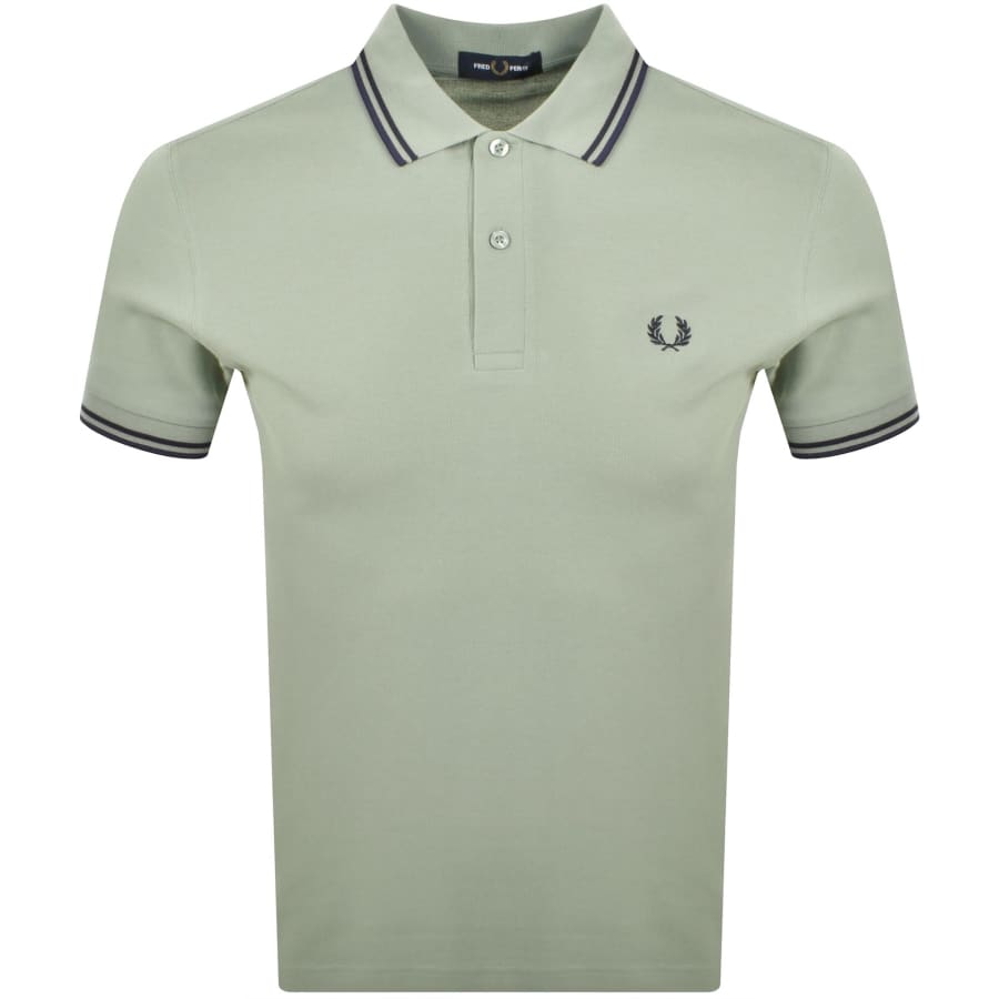 Image number 1 for Fred Perry Twin Tipped Polo T Shirt Green