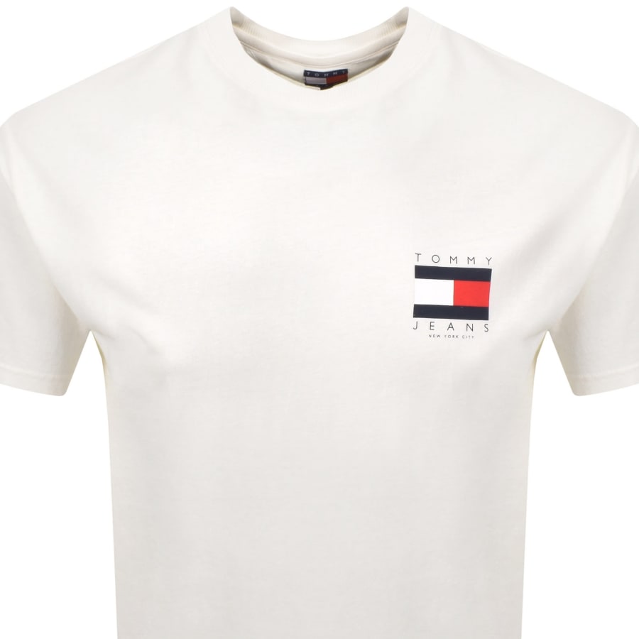 Image number 3 for Tommy Jeans Graphic Backprint T Shirt White