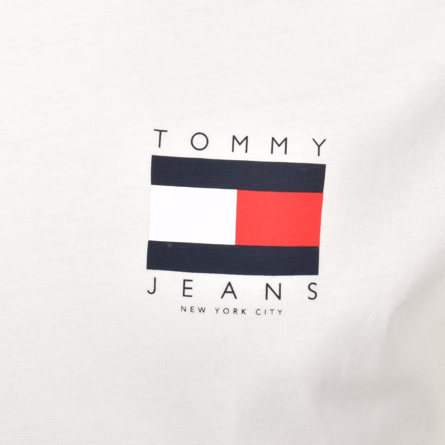 Image number 4 for Tommy Jeans Graphic Backprint T Shirt White