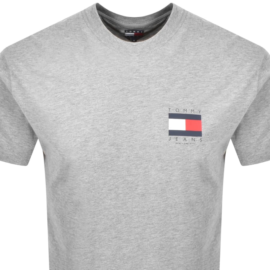 Image number 3 for Tommy Jeans Graphic Backprint T Shirt Grey