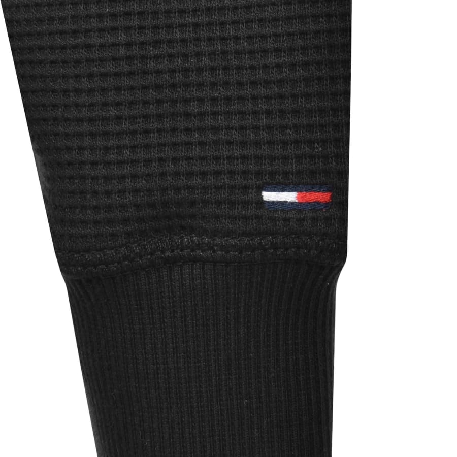 Image number 4 for Tommy Jeans Waffle Sweatshirt Black