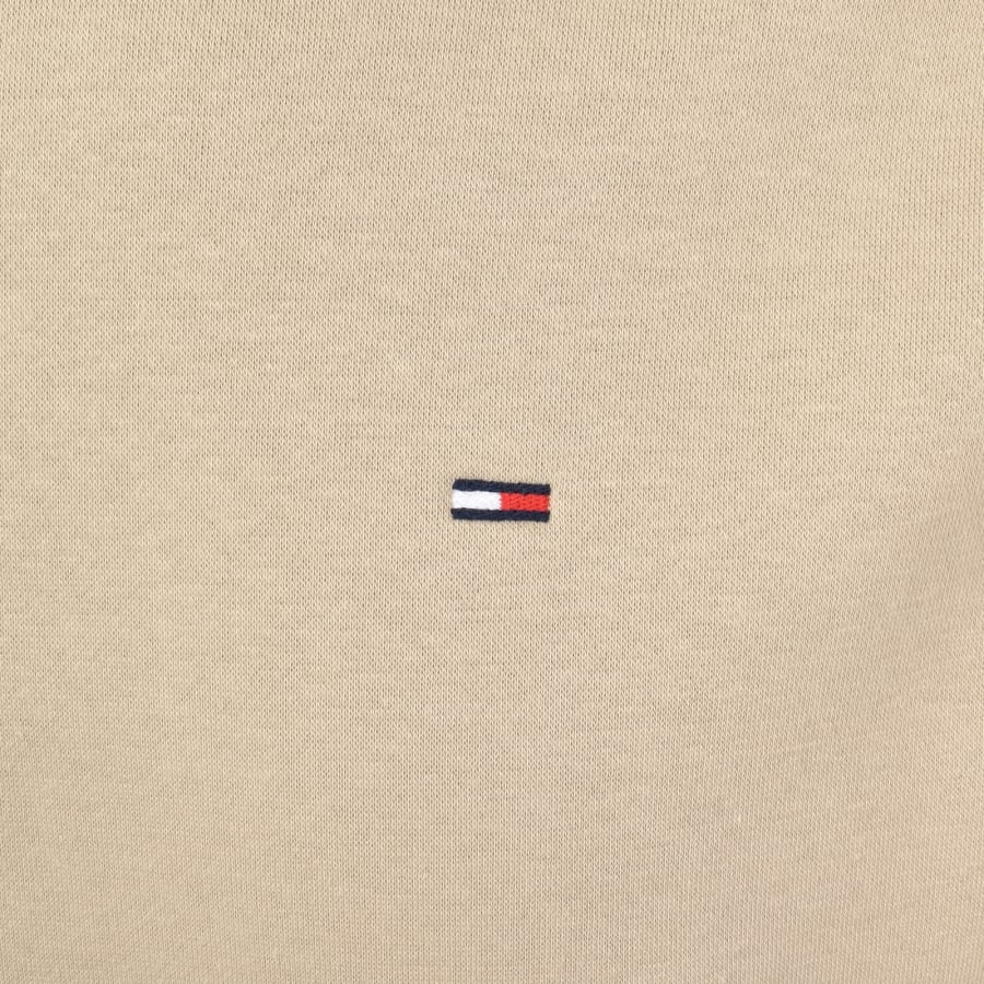 Image number 3 for Tommy Jeans Flag Logo Hoodie Beige