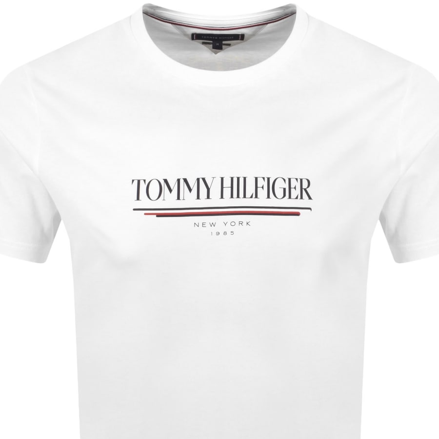 Image number 2 for Tommy Hilfiger Logo Brand Love T Shirt Off White