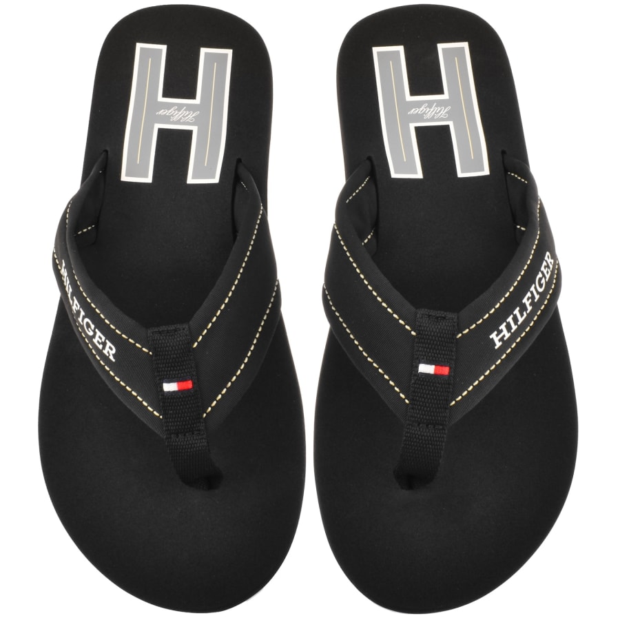 Image number 1 for Tommy Hilfiger Flip Flops Black