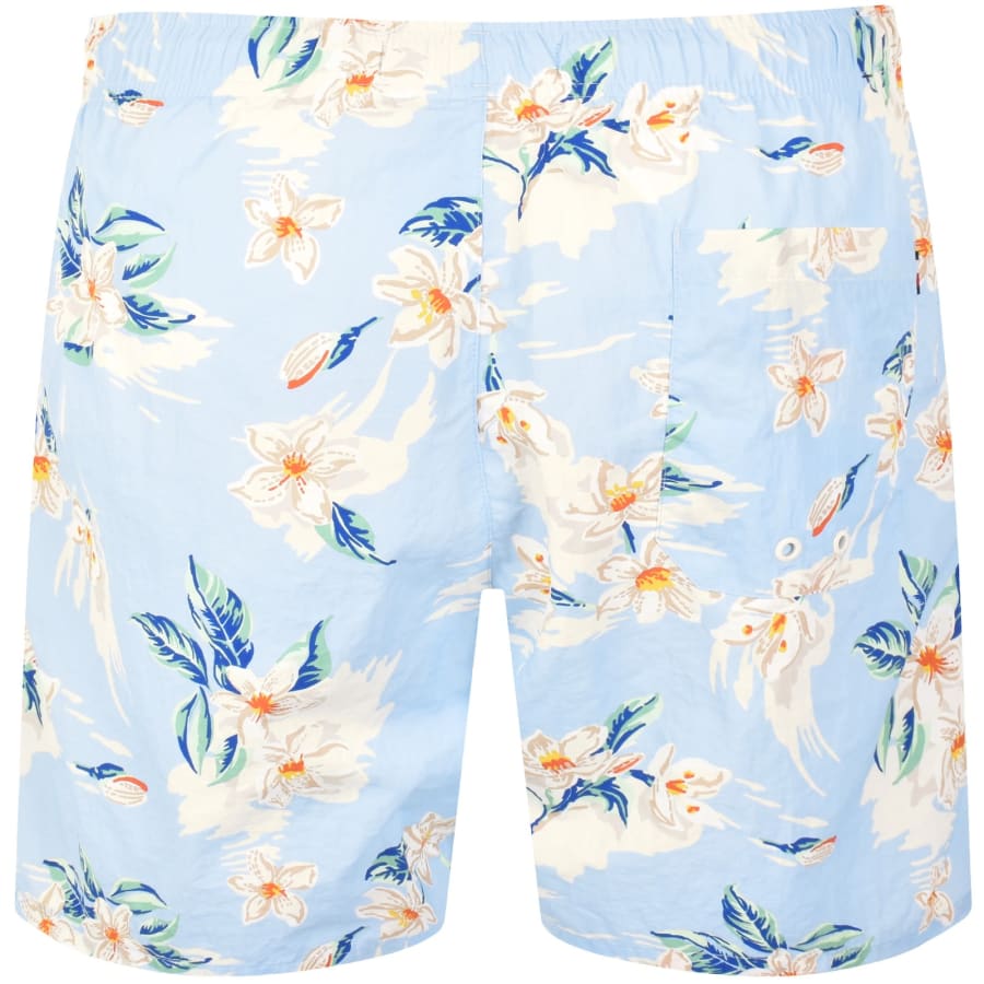 Image number 2 for Tommy Hilfiger Palm Tropic Swim Shorts Blue