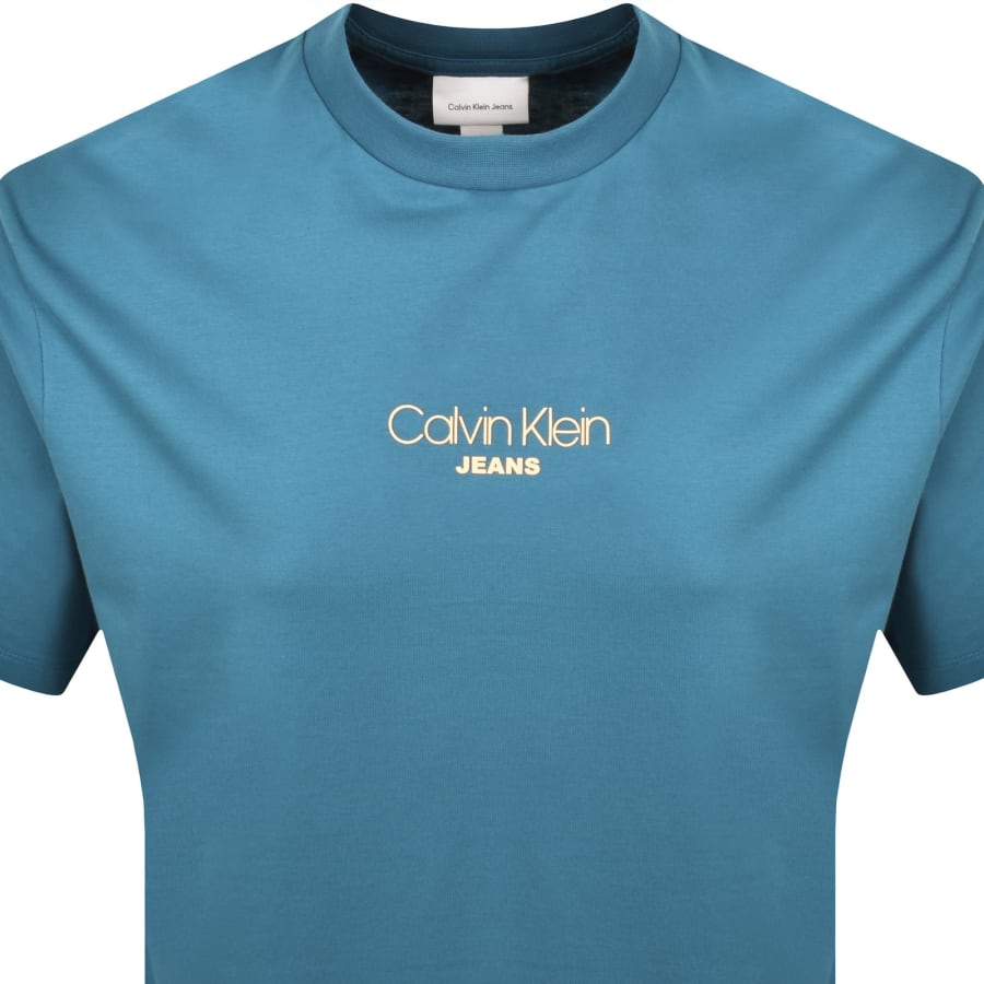Image number 2 for Calvin Klein Jeans Relaxed Fit T Shirt Blue