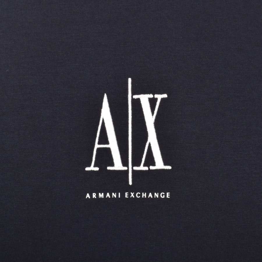 Image number 3 for Armani Exchange Logo Sweatshirt Navy