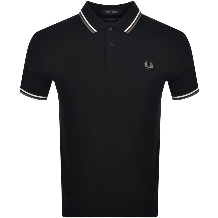 Image number 1 for Fred Perry Twin Tipped Polo T Shirt Black