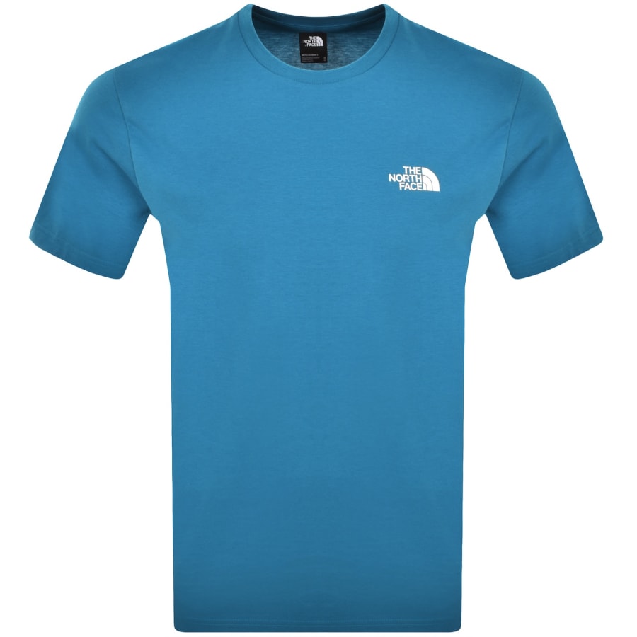 Image number 1 for The North Face Simple Dome T Shirt Blue