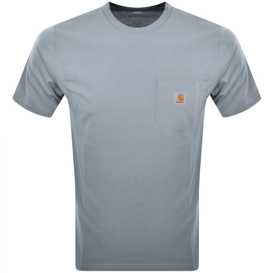 Image number 1 for Carhartt WIP Short Sleeved Pocket T Shirt Grey