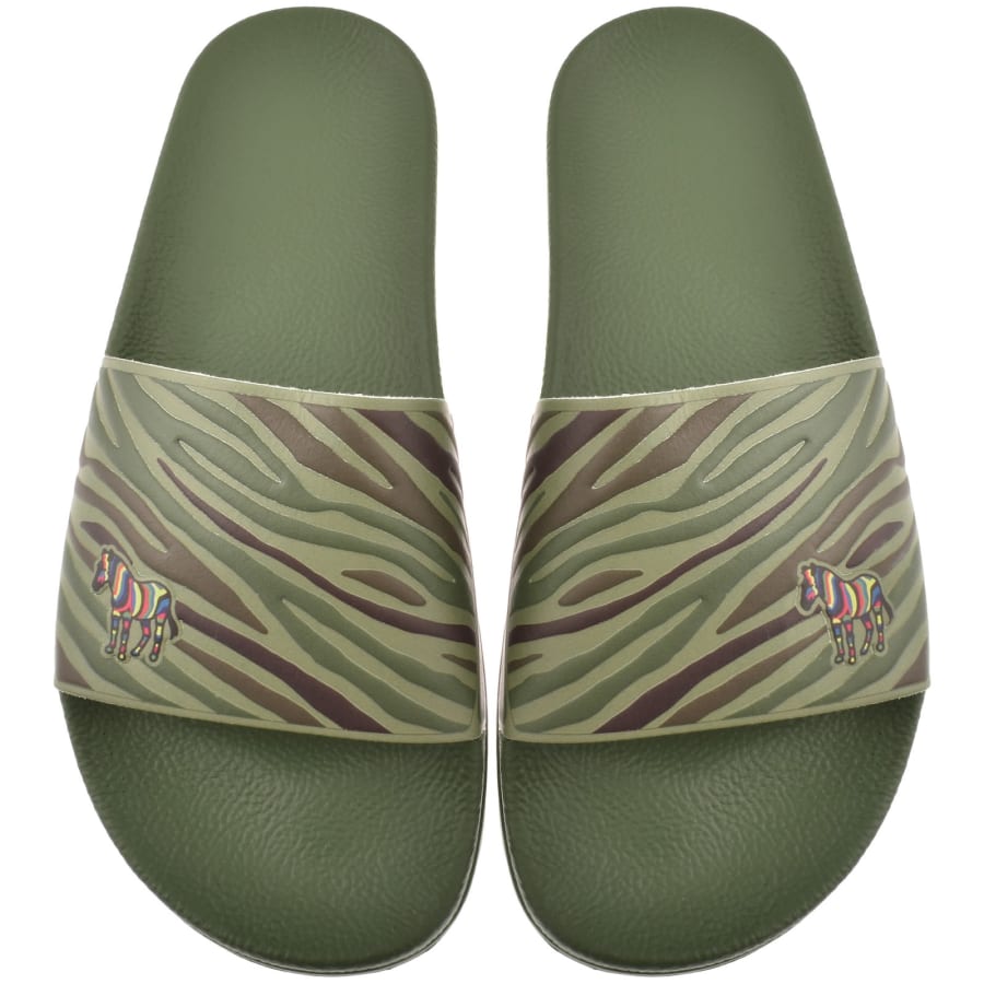 Image number 1 for Paul Smith Zed Sliders Khaki