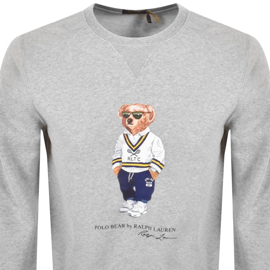Image number 2 for Ralph Lauren Crew Neck Sweatshirt Grey