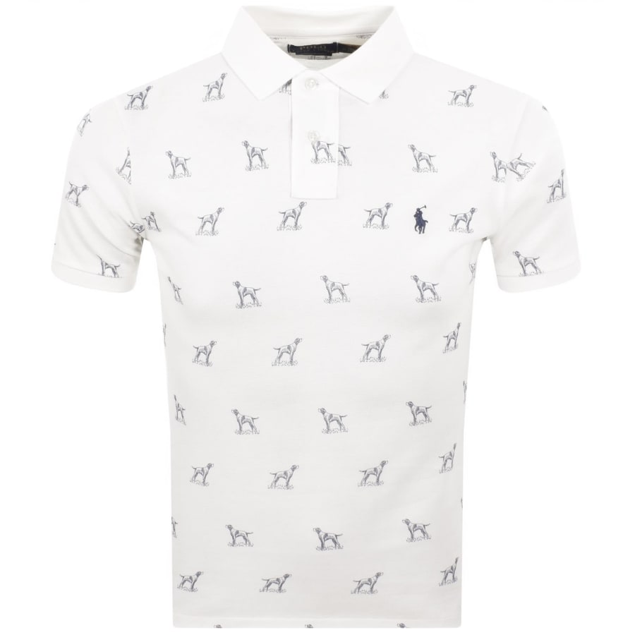 Image number 1 for Ralph Lauren Standing Dog Polo White