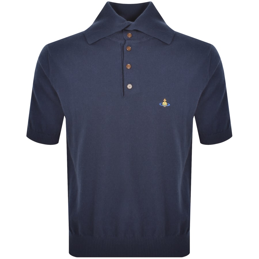 Image number 1 for Vivienne Westwood Knit Polo Navy