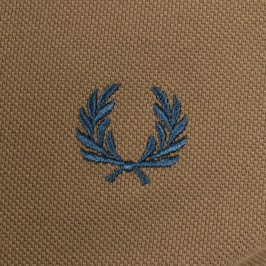 Image number 3 for Fred Perry Twin Tipped Polo T Shirt Brown