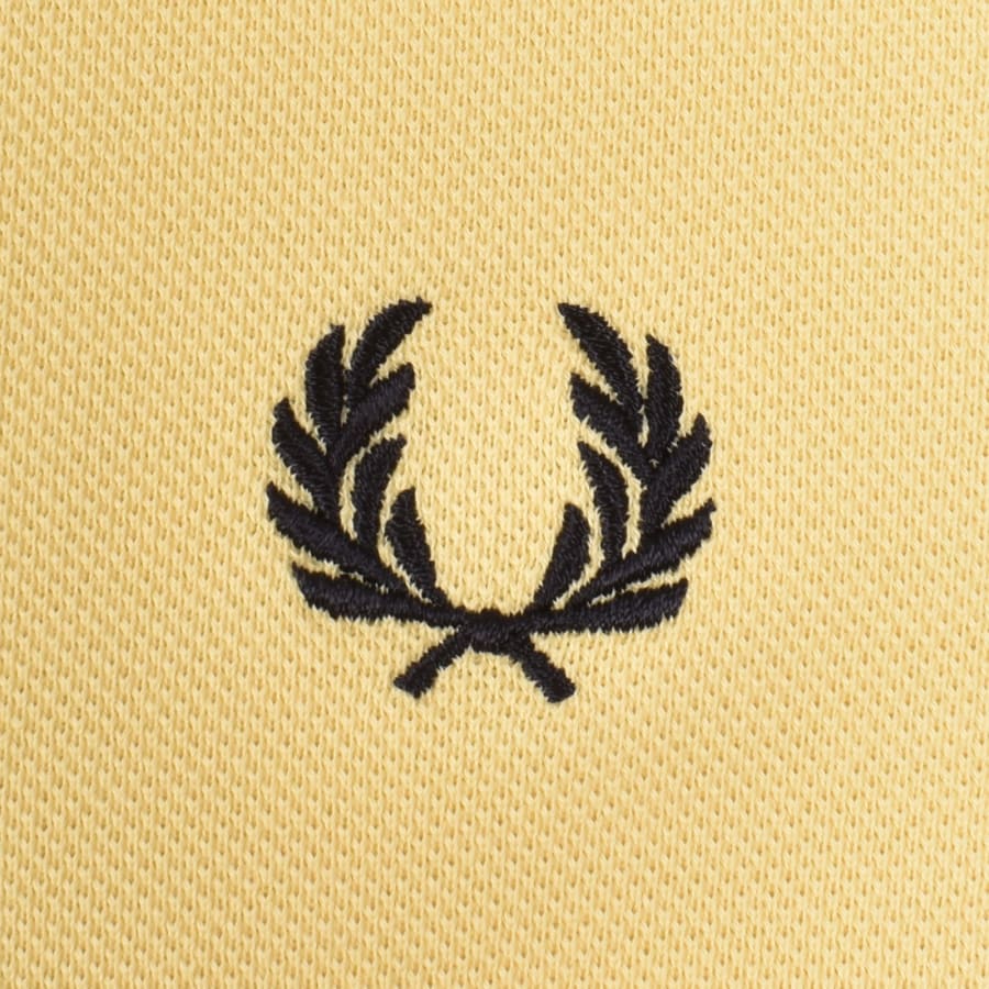 Image number 3 for Fred Perry Twin Tipped Polo T Shirt Yellow