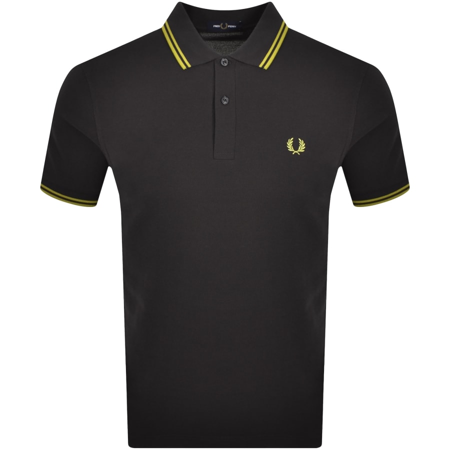 Image number 1 for Fred Perry Twin Tipped Polo T Shirt Grey