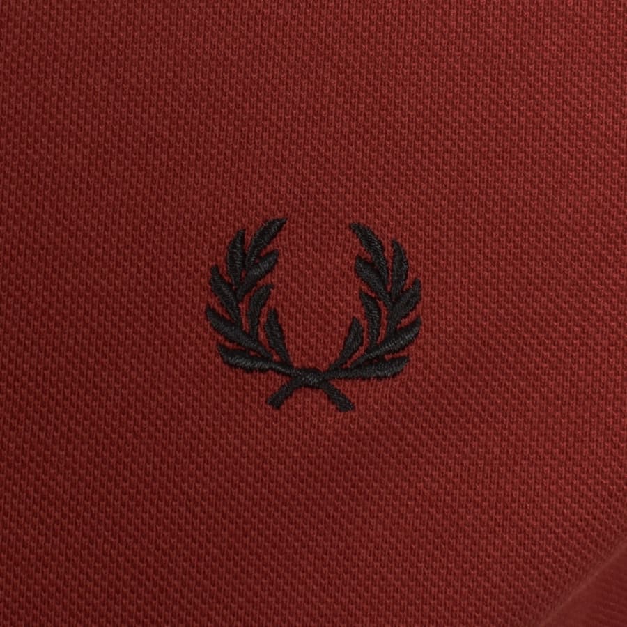 Image number 3 for Fred Perry Twin Tipped Polo T Shirt Red