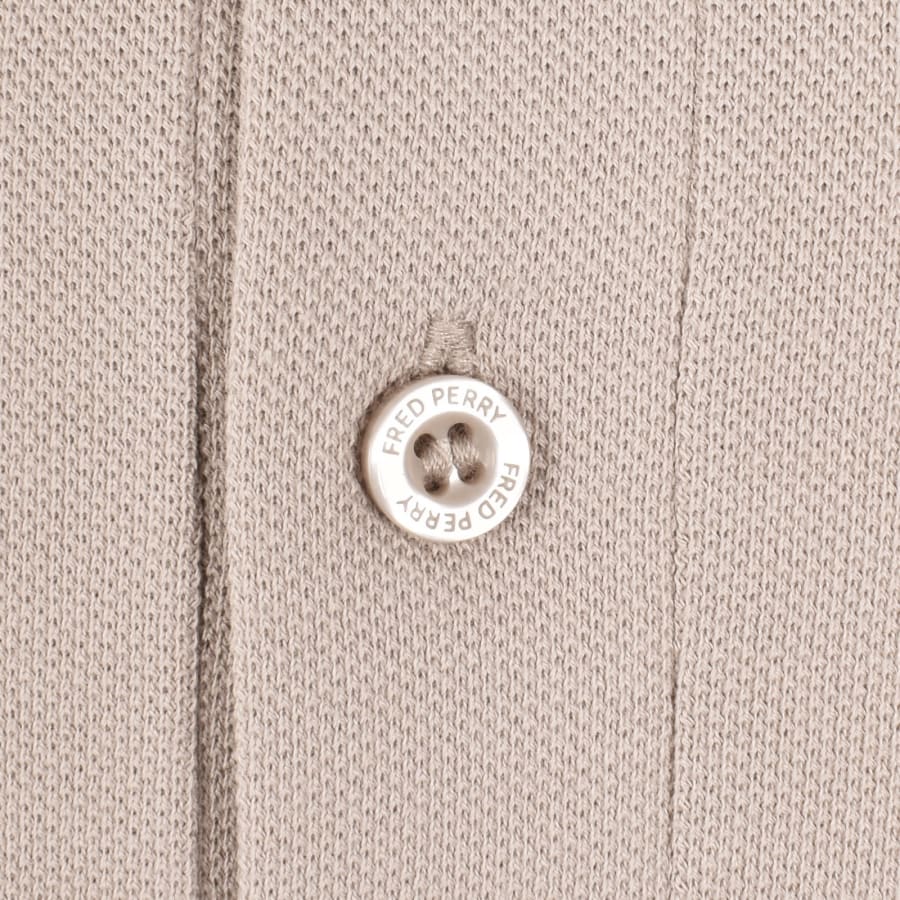 Image number 4 for Fred Perry Twin Tipped Polo T Shirt Beige